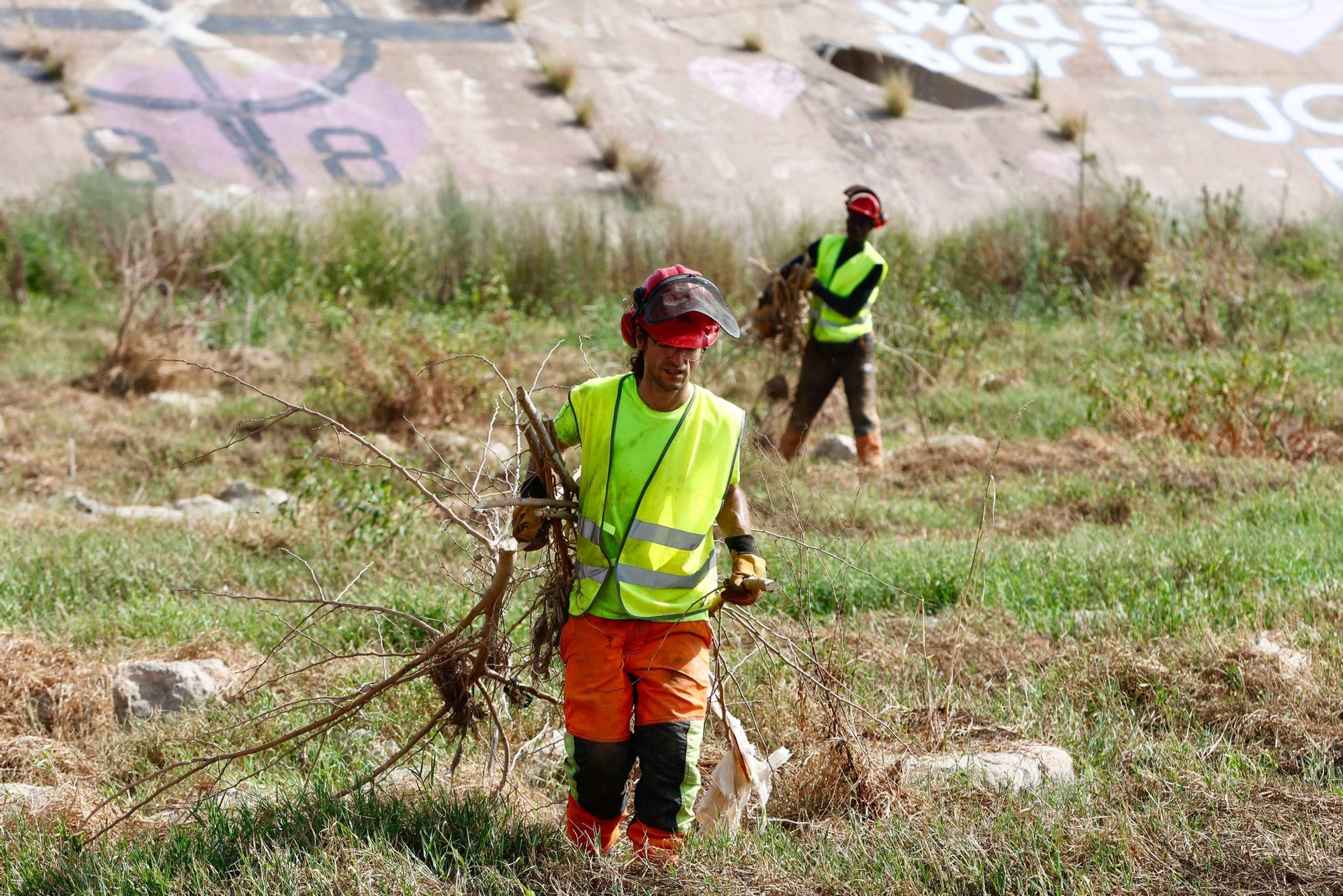 El Ayuntamiento de València inicia la limpieza del nuevo cauce del Túria