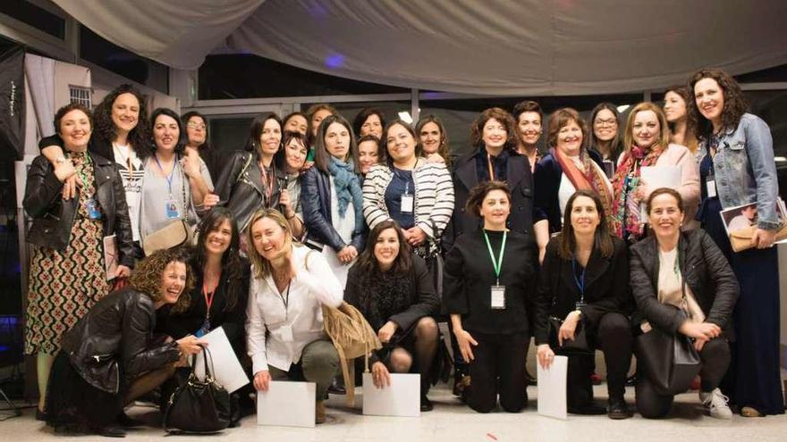 Las exalumnas, durante el encuentro.