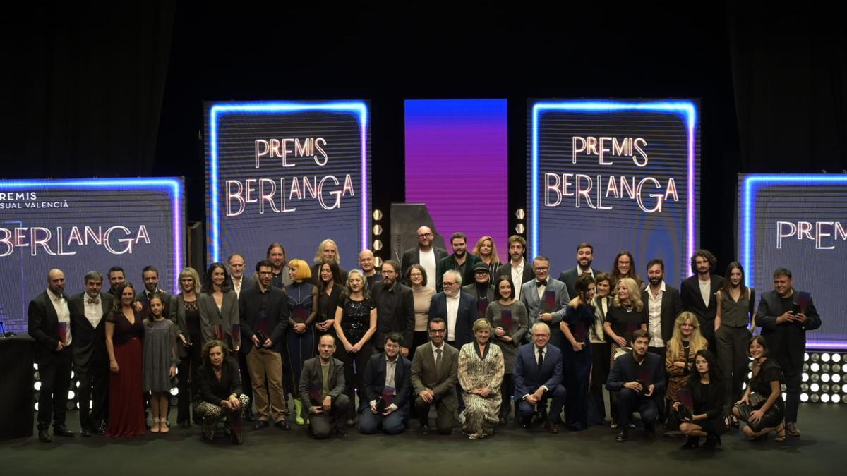 Foto de los galardonados en los Premios Berlanga