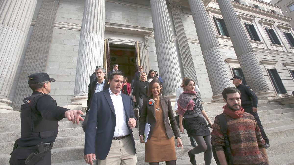 Simulacro de evacuación en el Congreso de los Diputados.