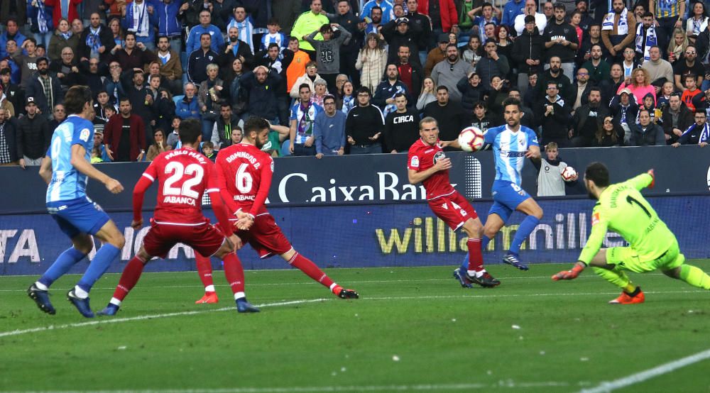 El conjunto malaguista y el gallego igualan a cero en el partido más atractivo de la jornada en la Liga 123