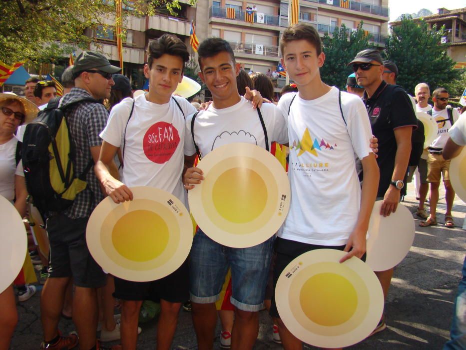 La delegació bagenca a la Diada