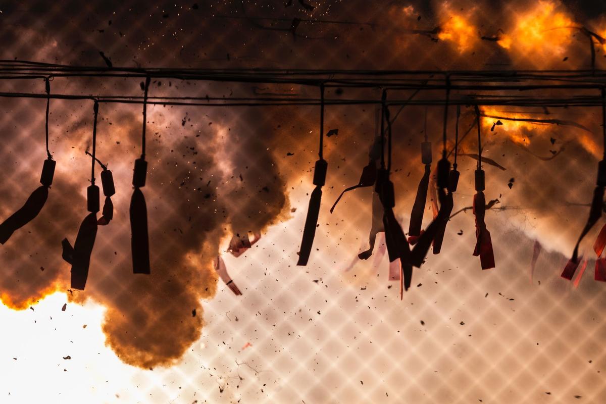 Mascletà del 3 de marzo a cargo de la pirotecnia Alto Palancia