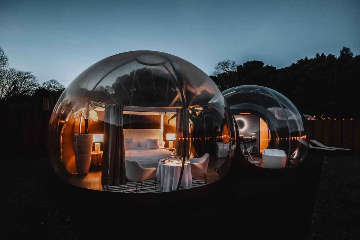 Una de las suite de "Burbujas del Sella"