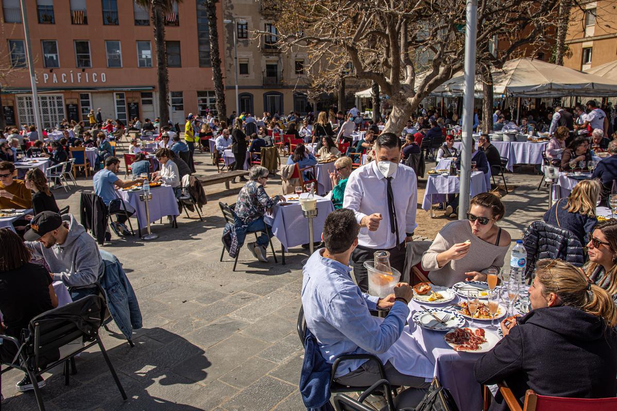 Una cervesa a una terrassa