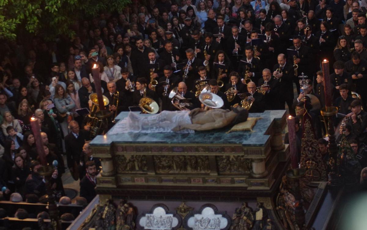 Procesión del Sepulcro, en una imagen de la Semana Santa de 2023. | EDUARDO NIETO