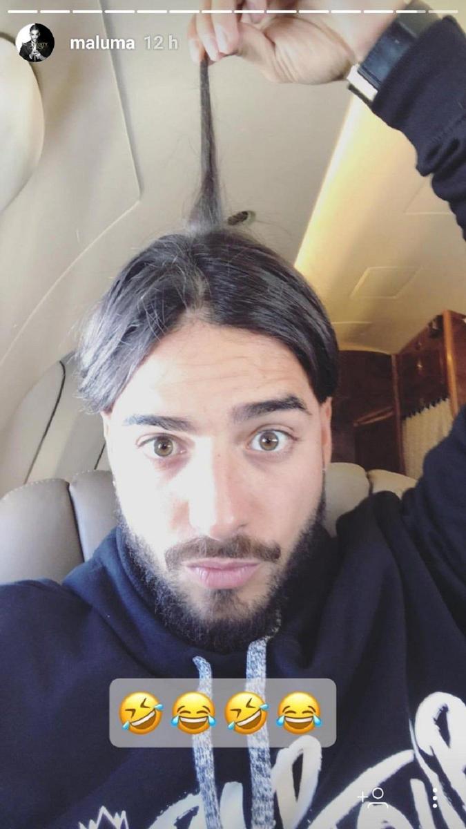 Maluma con la raya en medio