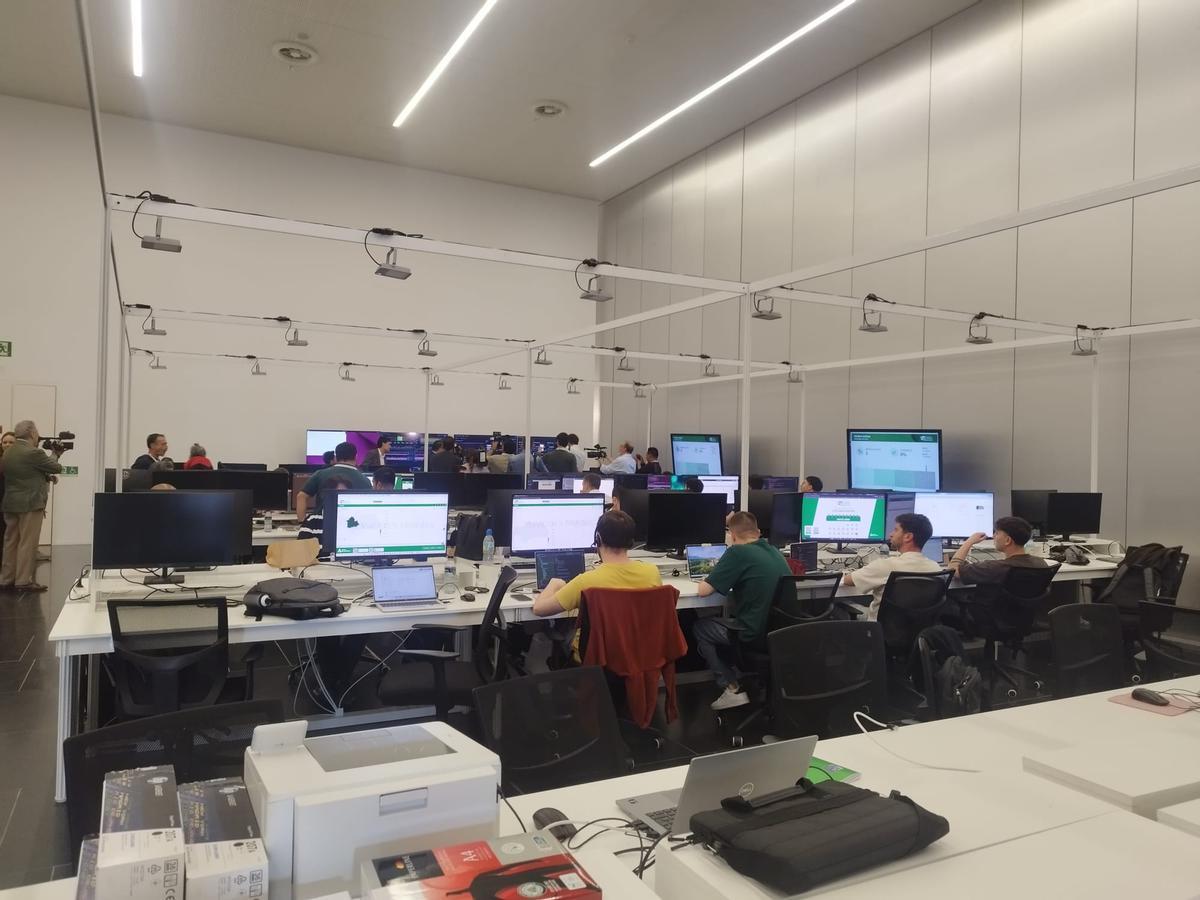 El Centro de Difusión de Datos ubicado en el Pabellón de la Navegación de Sevilla para las elecciones andaluzas del 17M