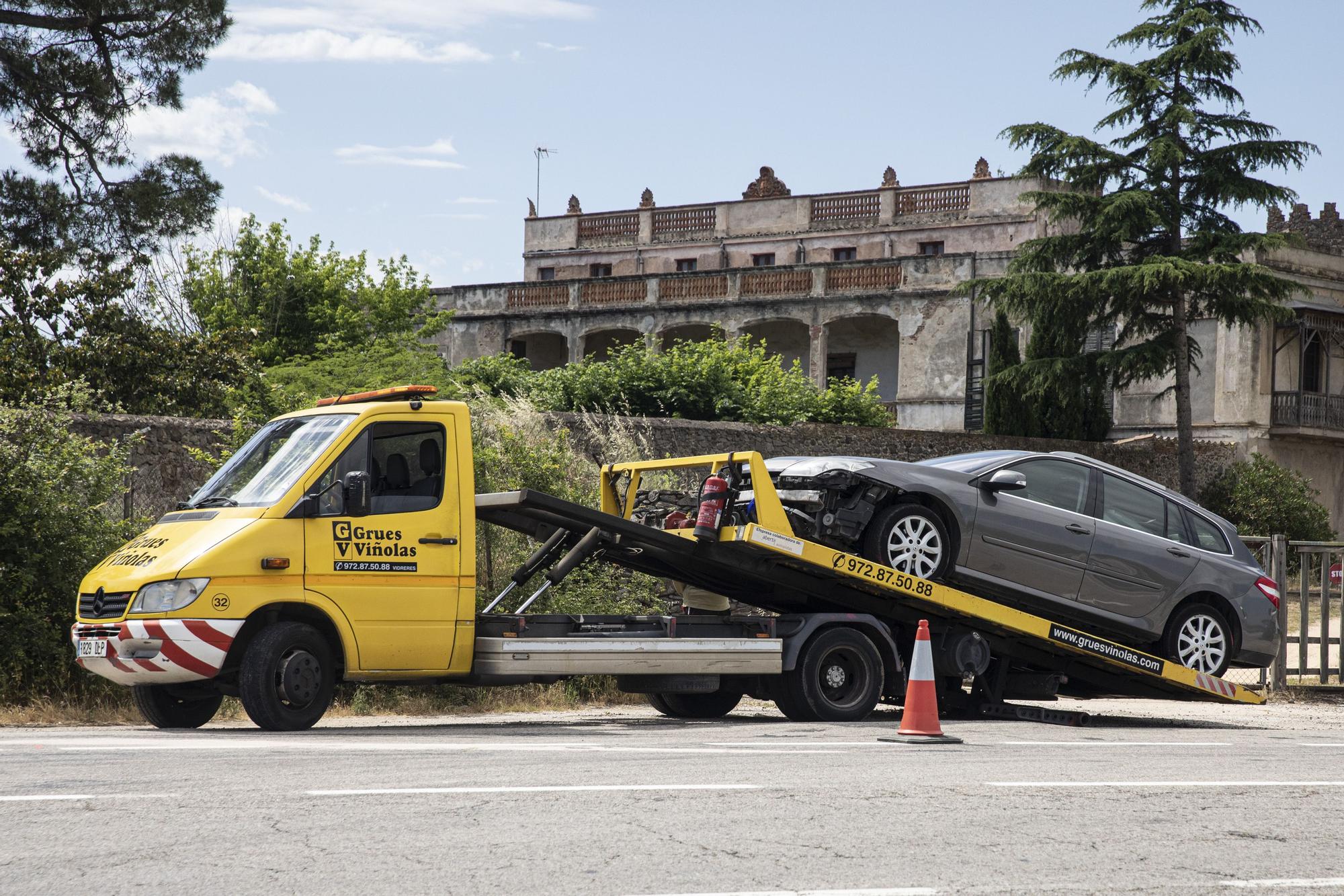 Evacuen al Trueta amb helicòpter un motorista ferit en un accident a Maçanet