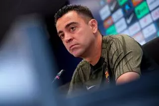 Rueda de prensa de Xavi antes del Almería-Barça, en directo