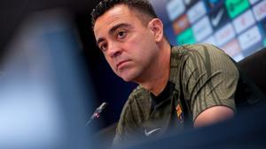 Xavi Hernández, en rueda de prensa