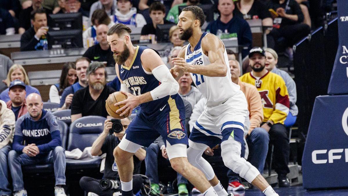 Partido entre New Orleans Pelicans y Minnesota Timberwolves, dos equipos que jugarán el play-in