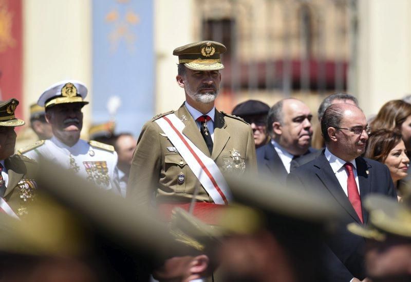 Visita de Felipe VI a la Academia General Militar de Zaragoza