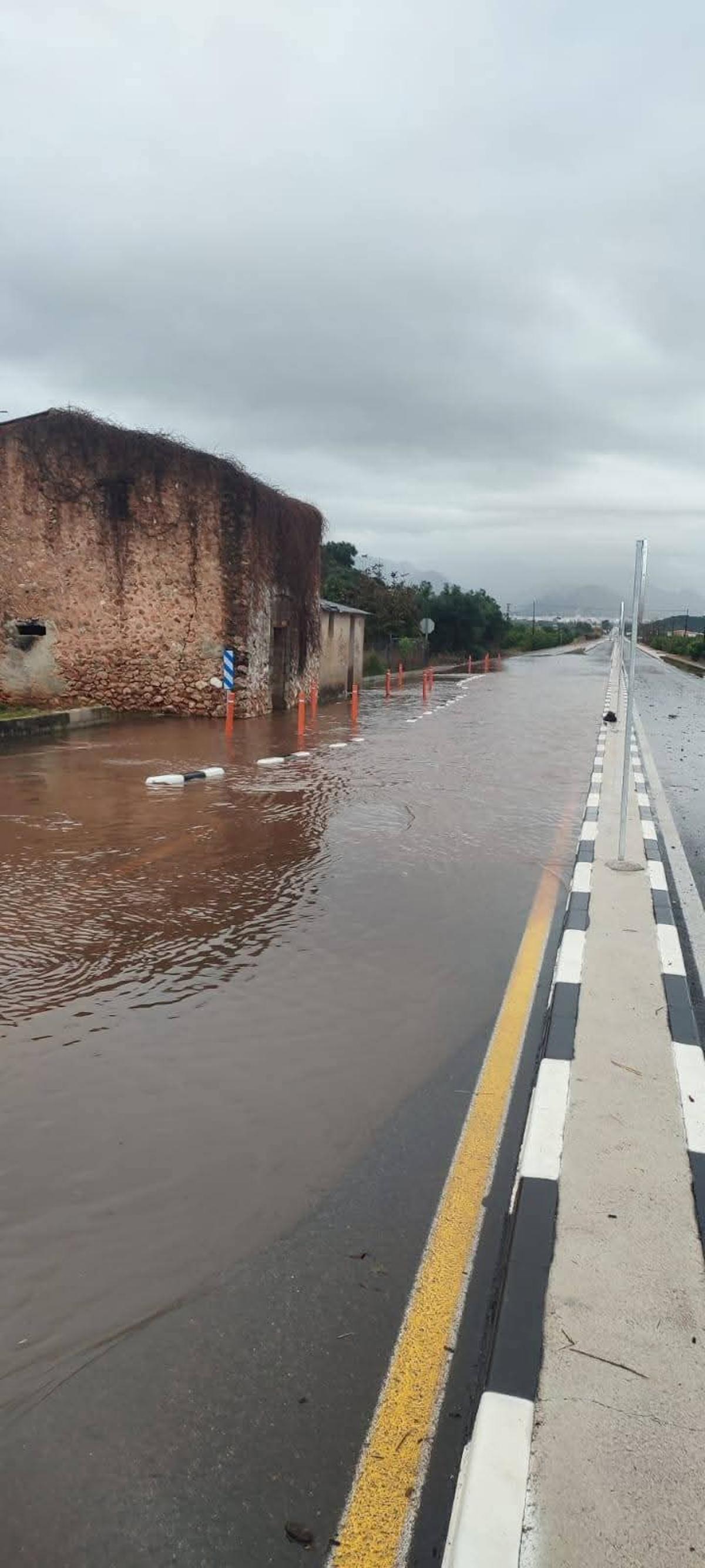 El tramo de carretera entre Pego y el Verger