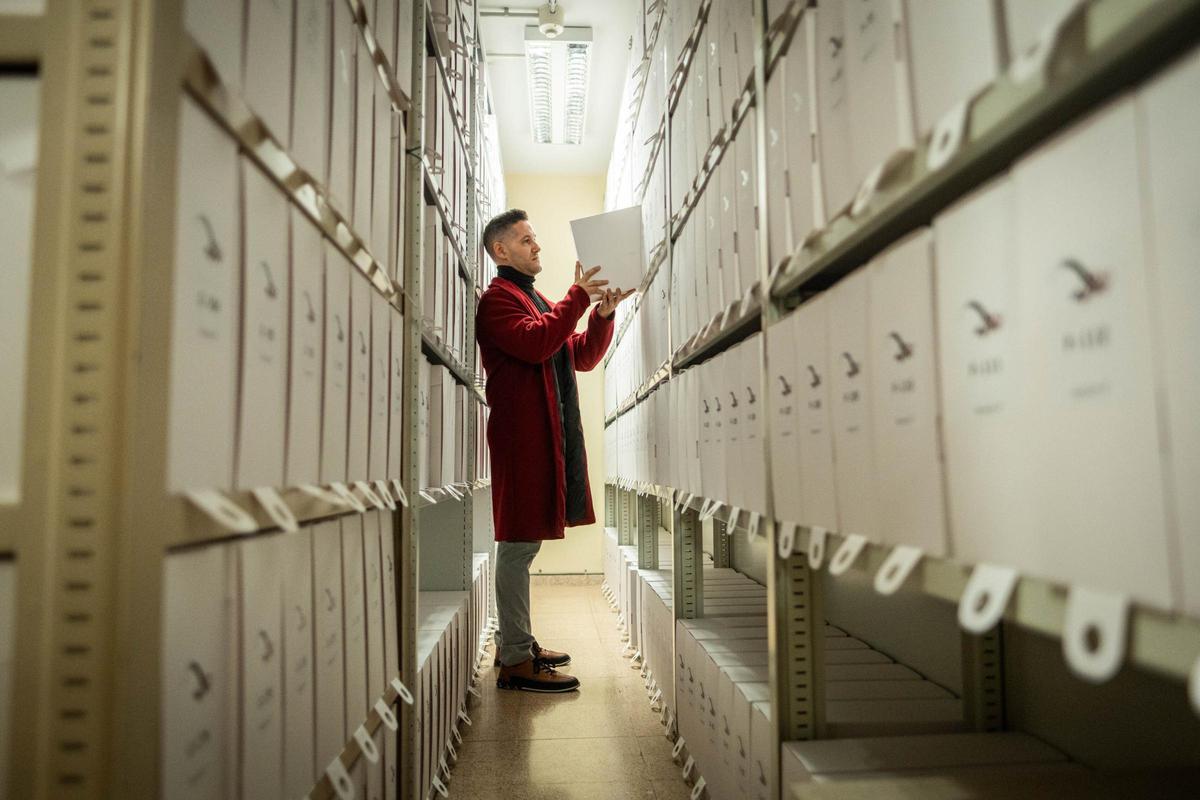 Daniel Melián, responsable del Archivo Histórico de La Laguna