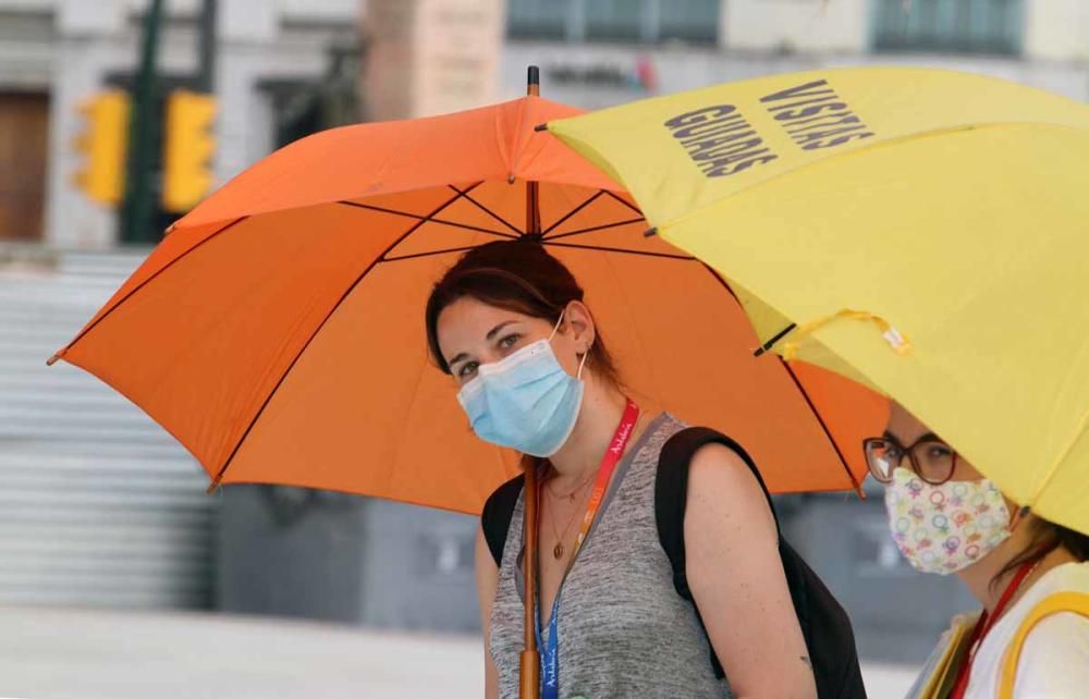 El calor se deja notar con fuerza en Málaga