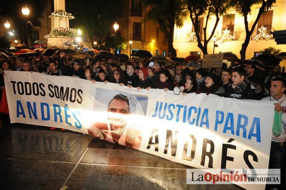 Protesta por la agresión a Andrés Martínez