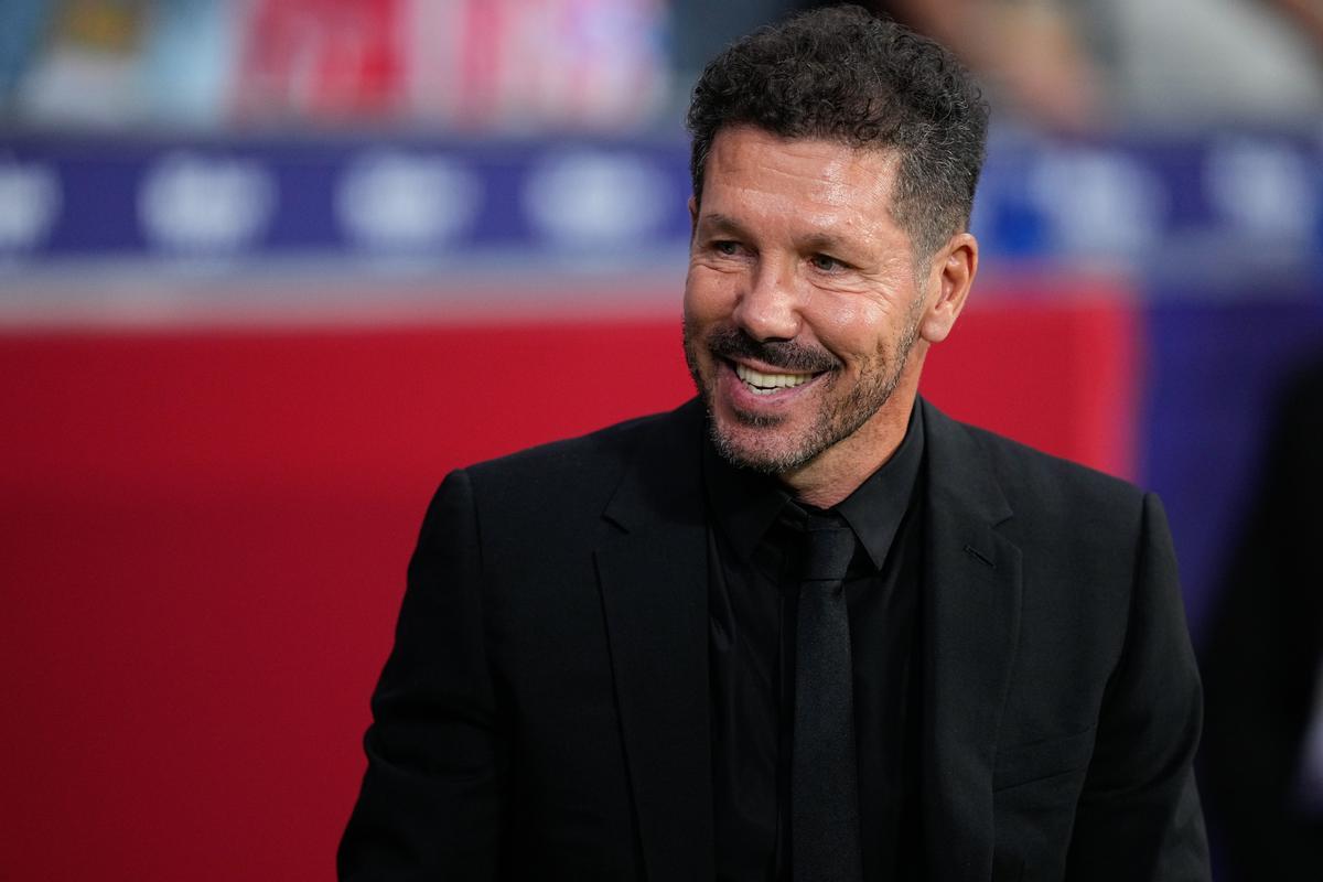 El entrenador del Atlético de Madrid, Diego Pablo Simeone.