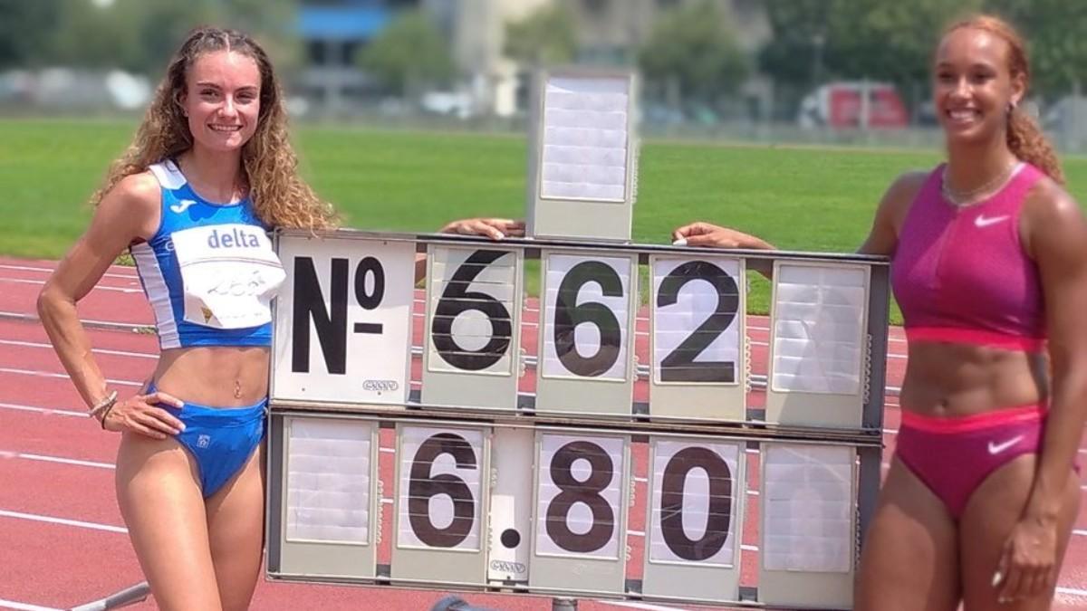 María Vicente junto a Irati Mitxelena