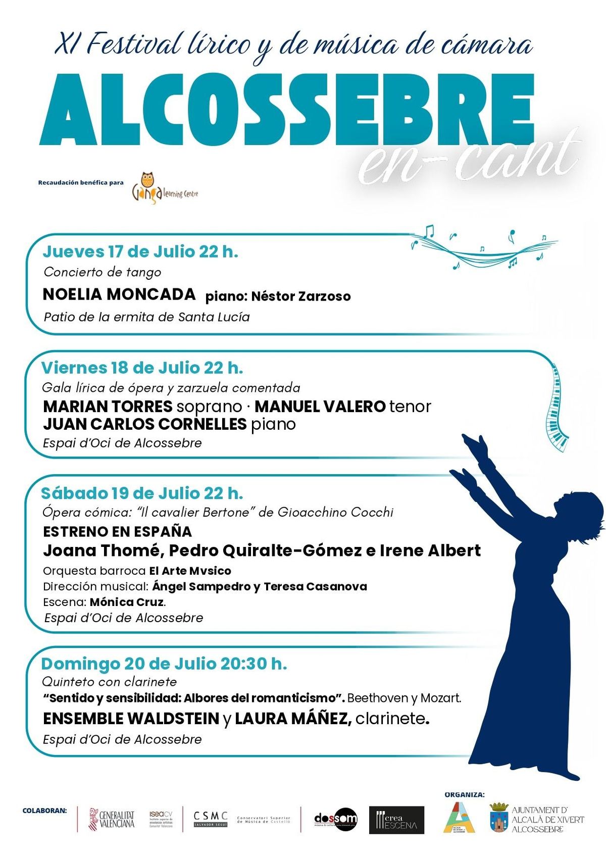 Programa del festival 'Alcossebre en-cant'.