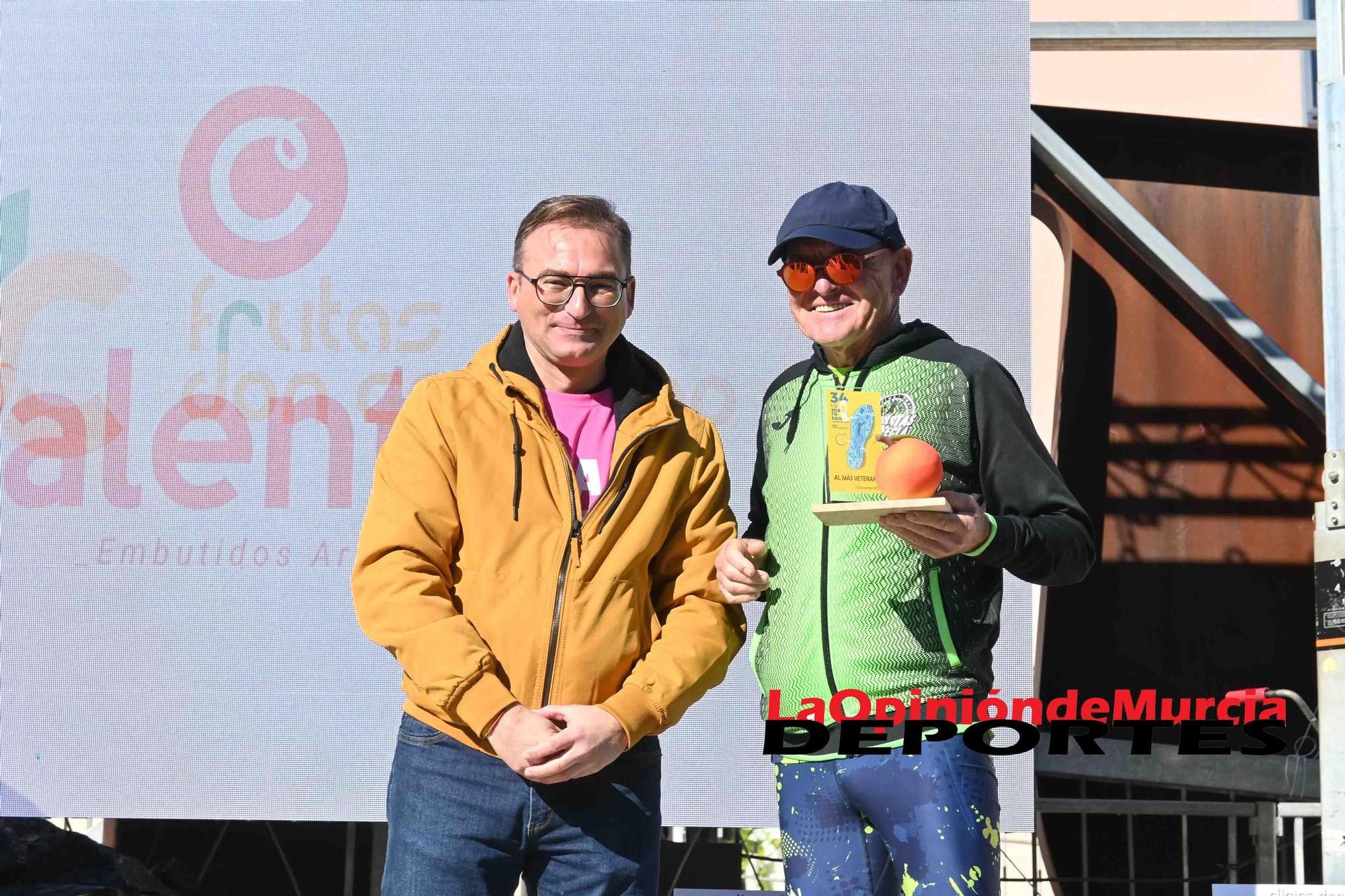 FOTOS: Podio de la Media maratón de Cieza