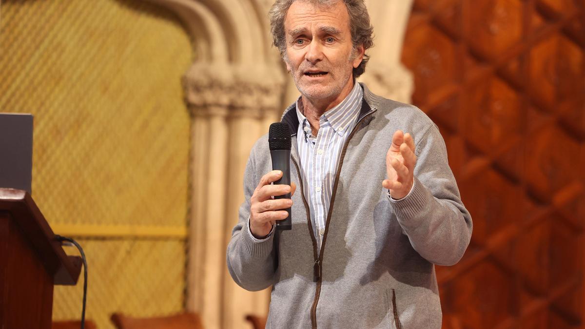 Fernando Simón, durante su conferencia en Palma