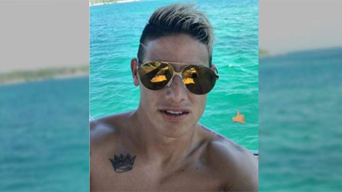 James Rodríguez está de relax en Cartagena de Indias