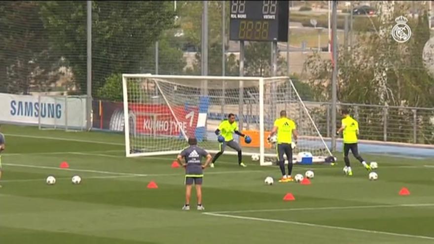 VÍDEO / Último entrenamiento del Real Madrid antes de viajar a Milán