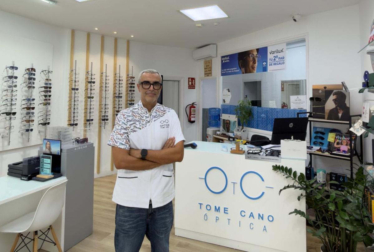 Sergio Mesa, responsable de la Óptica Tomé Cano. | ED/LOT