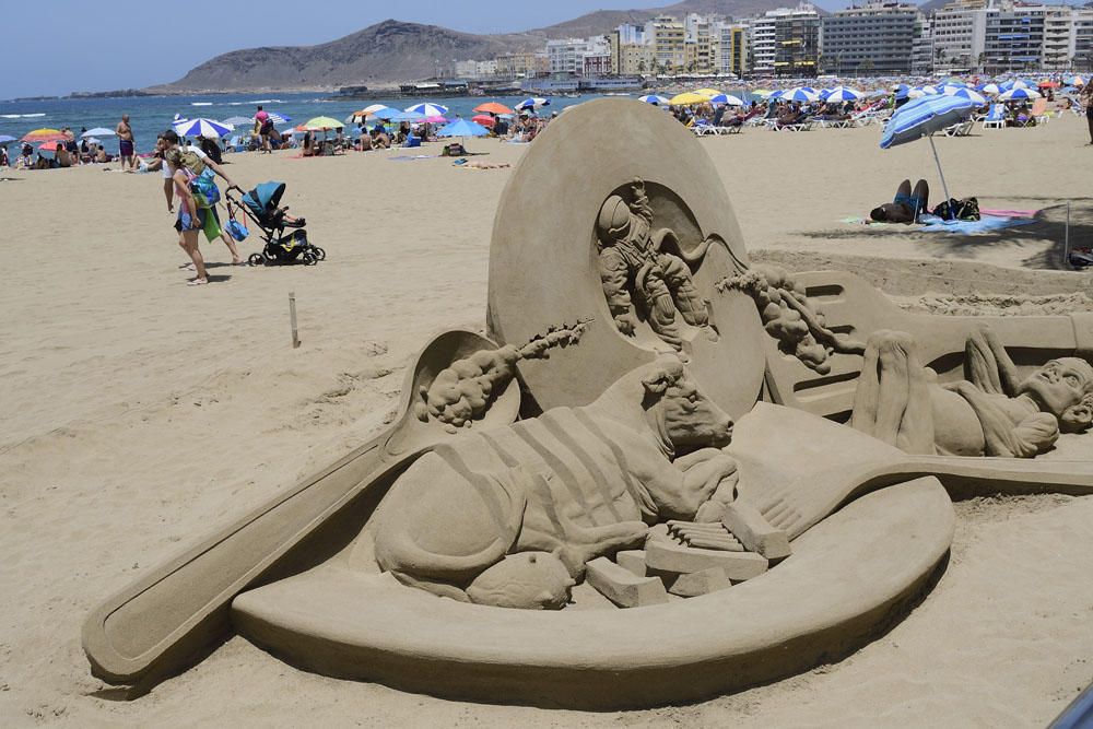 Día de playa en Las Canteras, agosto 2017