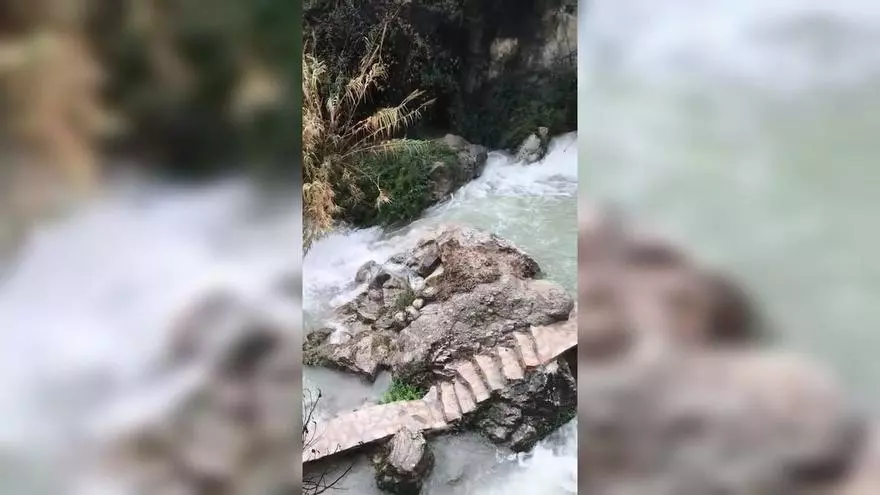 Así lucen las Fuentes del Algar tras el intenso temporal