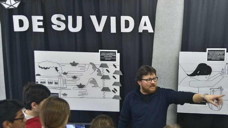 Exposición en el IES Tierra de Campos sobre el drama que viven los refugiados.