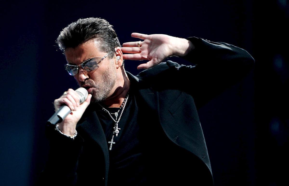 El cantante George Michael en un concierto