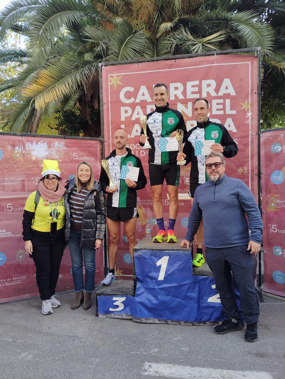 Podio de la carrera.