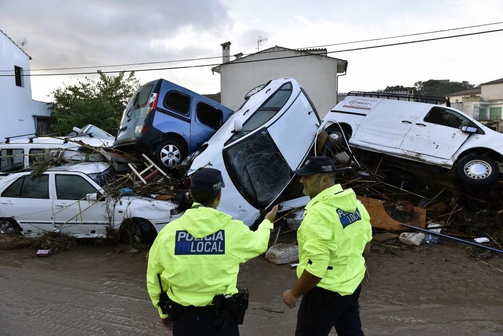 El día después de la inundación en Sant Llorenç.