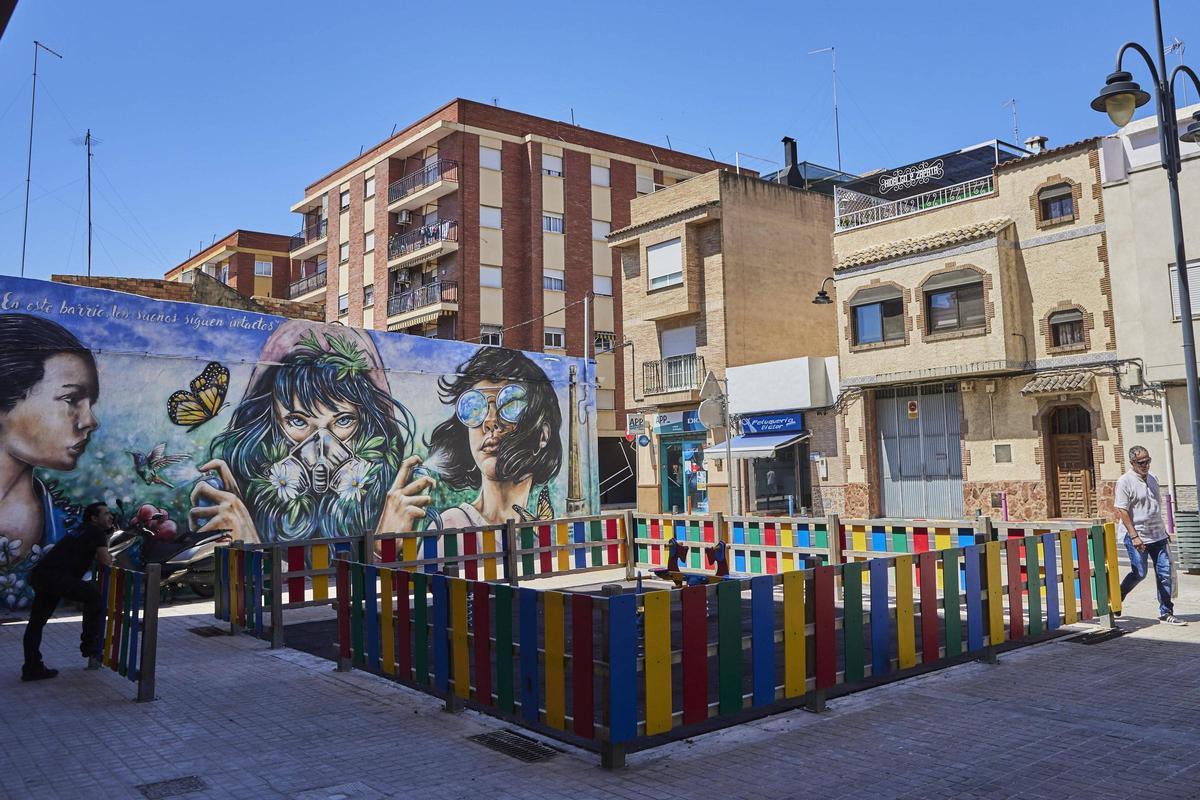 Barrio del Cristo cuyo término comparten Aldaia y Quart.