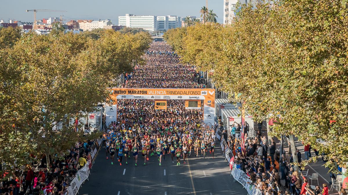 Salida del Medio Maratón de València