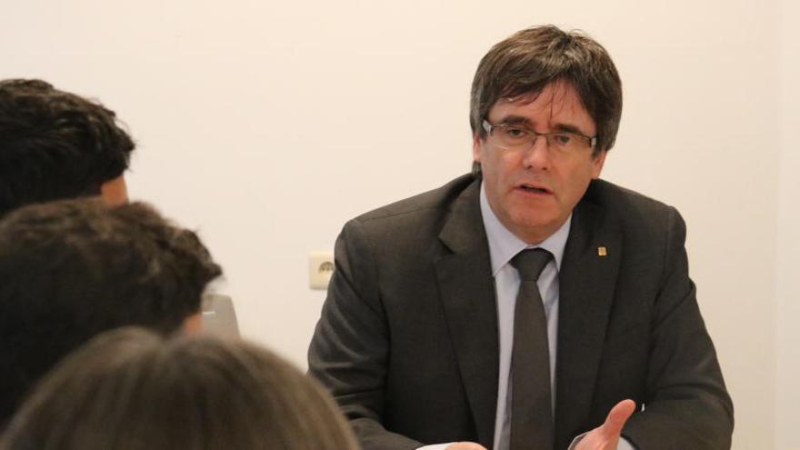 Carles Puigdemont reunit a Brussel·les