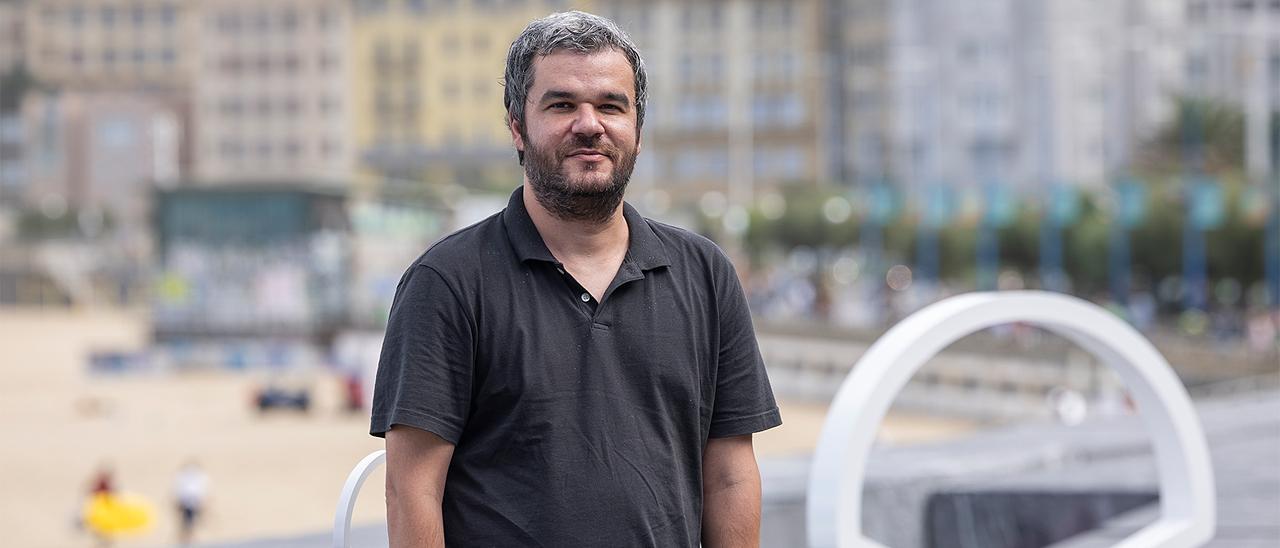 El director griego Christos Nikou en el Festival de San Sebastián.