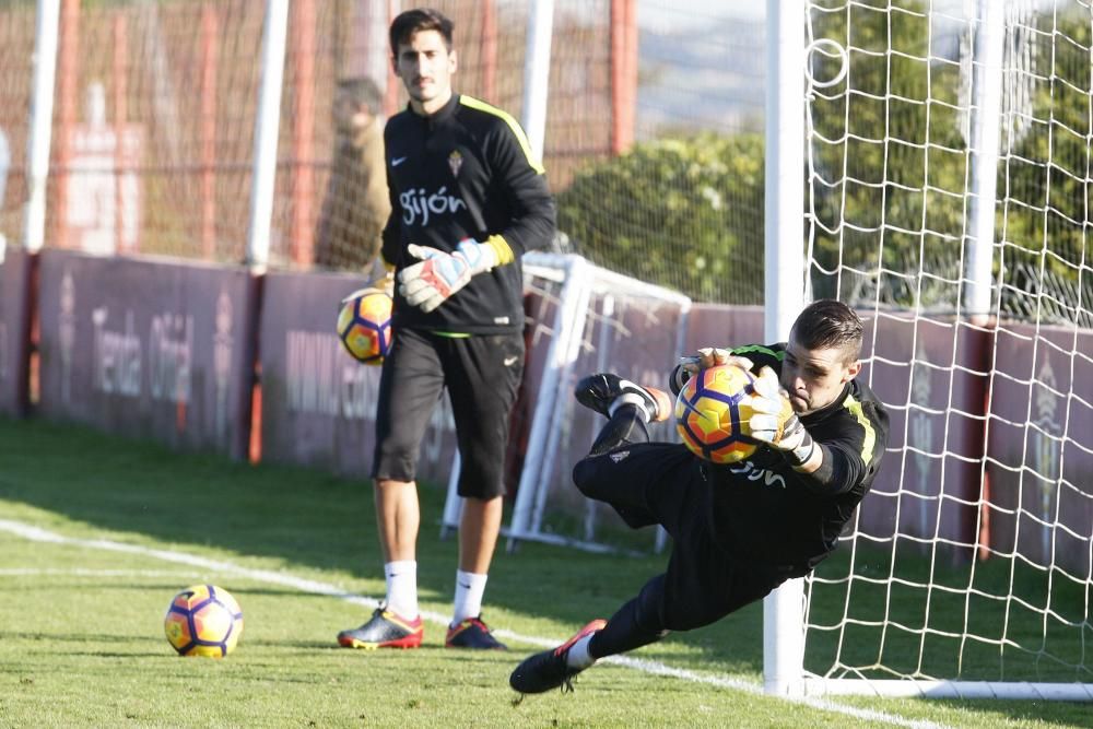 Entrenamiento del Sporting de Gijón