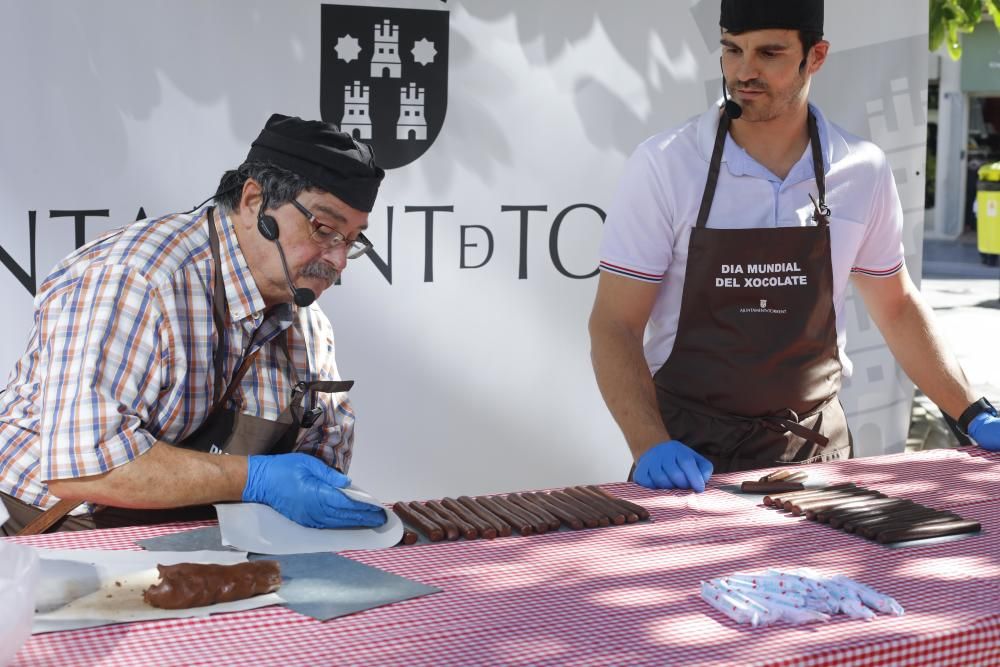 Exhibición de elaboración de chocolate en Torrent