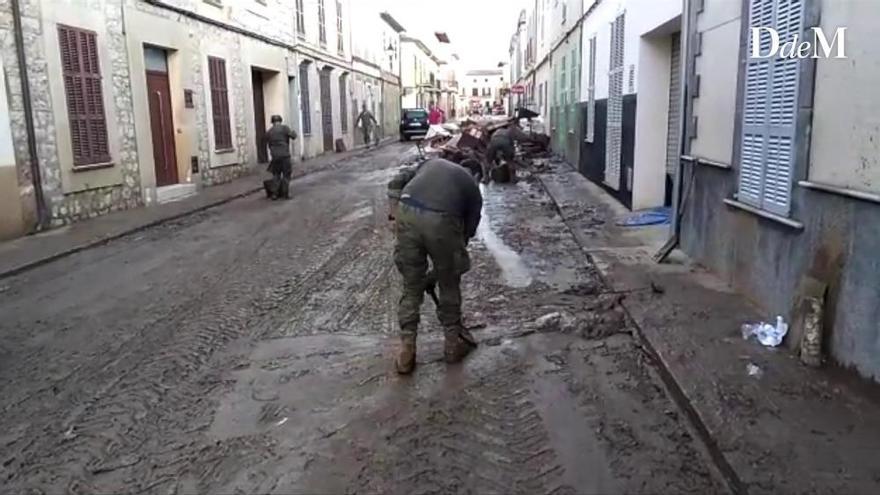 La UME trabaja para devolver la normalidad a Sant Llorenç