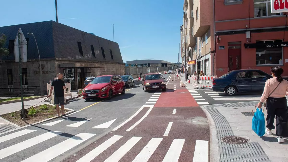 La avenida de A Sardiñeira ya está abierta de nuevo al tráfico