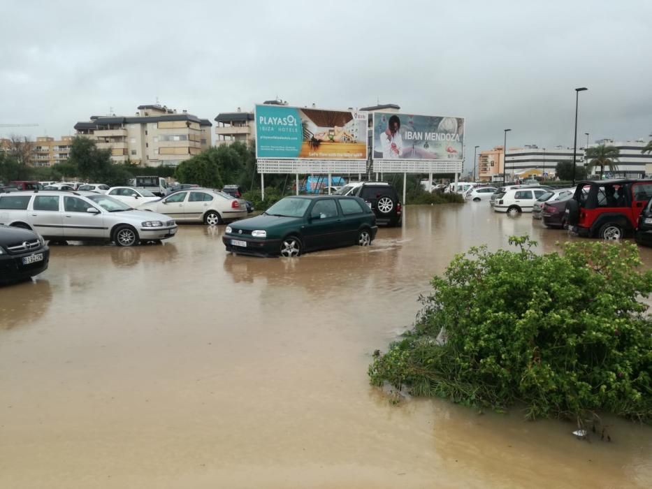 El temporal descarga sobre Ibiza y Formentera