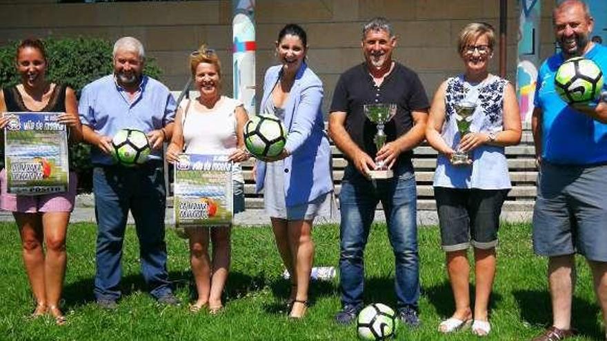 La presentación del Trofeo Vila de Moaña. // Santos Álvarez