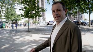 Sandro Rosell en los juzgados de Plaza Castilla.