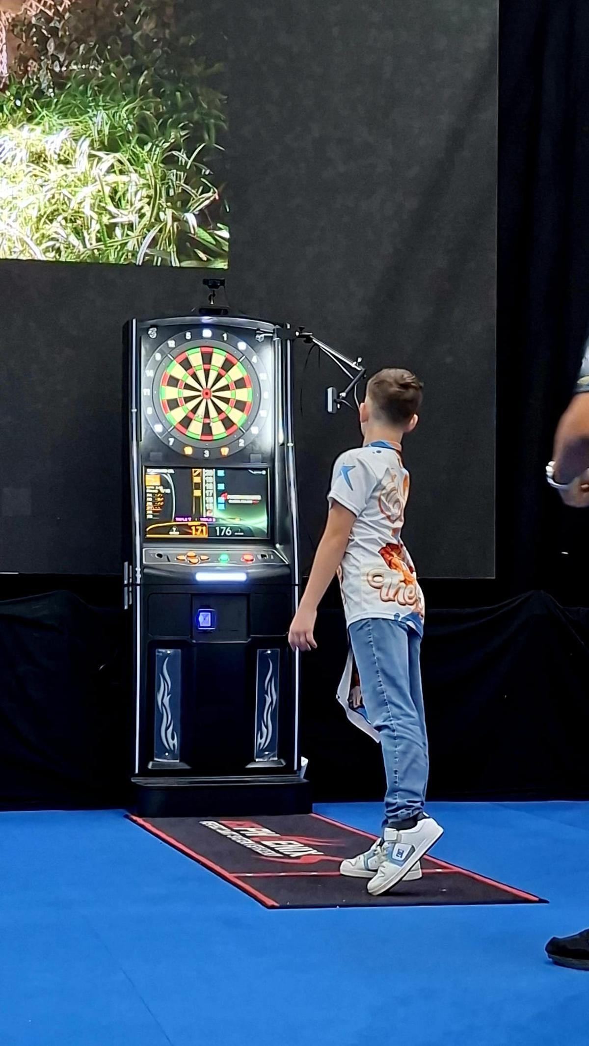 Eric Ortiz, en plena competición.