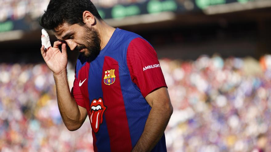 Gündogan, en un momento del Clásico.