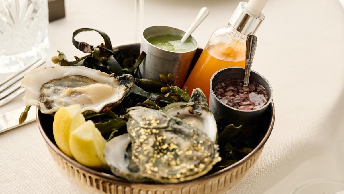 Bandeja de ostras de Oysters Menorca.