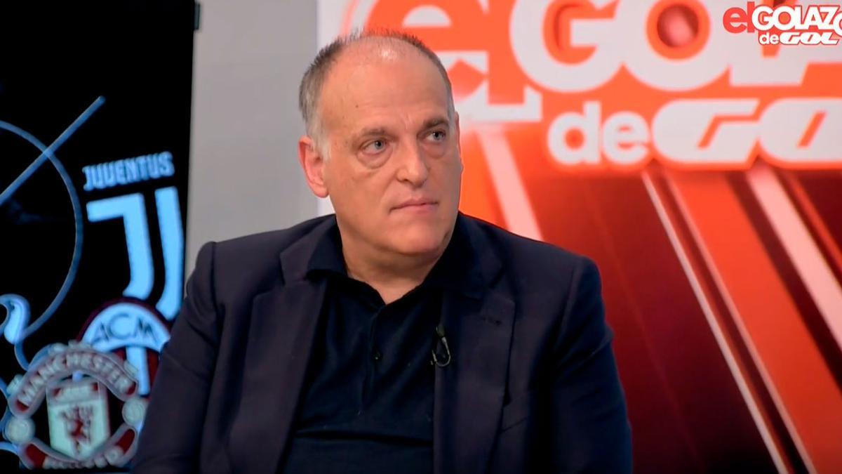 Tebas, en una entrevista en 'El Golazo de Gol'